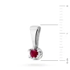 Klasyczna złota zawieszka pojedynczy rubin 0,15ct białe złoto  Z0032.B3.RUR.01 marko