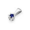 Klasyczna złota zawieszka pojedynczy szafir 0,15ct białe złoto  Z0032.B3.SAB.01 marko