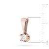 Zawieszka z różowego złota klasyczna pojedynczy brylant 0,08ct Z0032.R3.DIW.01 marko