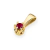 Klasyczna złota zawieszka pojedynczy rubin 0,15ct żółte złoto Z0032.Z3.RUR.01 marko