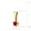 Klasyczna złota zawieszka pojedynczy rubin 0,15ct żółte złoto Z0032.Z3.RUR.01 marko