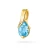 Złota zawieszka łezka kropelka topaz Swiss Z0578.Z3.TOB.01 marko