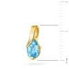 Złota zawieszka łezka kropelka topaz Swiss Z0578.Z3.TOB.01 marko