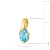 Złota zawieszka łezka kropelka topaz Swiss Z0578.Z3.TOB.01 marko