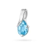 Zawieszka z białego złota łezka kropelka topaz Swiss Z0578.B3.TOB.01 marko