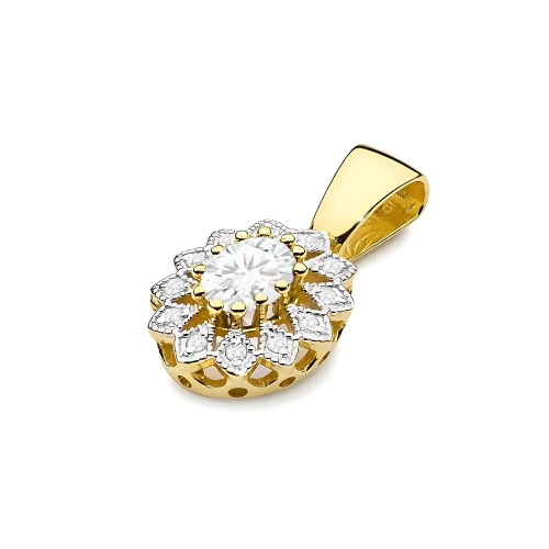 Zawieszka ze złota kwiatek markiza z diamentami laboratoryjnymi Lab Diamonds Z0354.Z3.LDW.01 marko