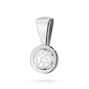 Zawieszka z białego złota z diamentem  laboratoryjnym 0,20ct Lab Diamonds