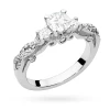 Złoty pierścionek z diamentami laboratoryjnymi Lab Diamonds białe złoto W0023.B3.LDW.01 marko