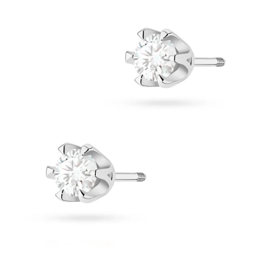 Klasyczne kolczyki sztyft z diamentami laboratoryjnymi 2 x 0,30ct białe złoto Lab Diamonds LAB2025 K0220.B3.LDW.10 marko