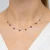 Srebrny naszyjnik choker czarne cyrkonie Kleur N455-925 marko