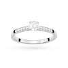 Złoty pierścionek zaręczynowy z diamentami laboratoryjnymi wielokamieniowy Lab Diamonds białe złoto W0668.B3.LDW.01 marko