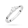Złoty pierścionek zaręczynowy z trzema diamentami laboratoryjnymi Lab Diamonds białe złoto W0608.B3.LDW.01 marko