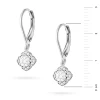 Kolczyki z białego złota długie wiszące kwiatki diamenty laboratoryjne Lab Diamonds K0571.B3.LDW.01 marko