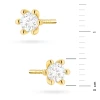 Klasyczne kolczyki sztyft z diamentami laboratoryjnymi 2 x 0,15ct żółte złoto Lab Diamonds K0222.Z3.LDW.03 marko