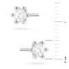Klasyczne kolczyki sztyft z diamentami laboratoryjnymi 2 x 0,15ct białe złoto Lab Diamonds K0222.B3.LDW.03 marko
