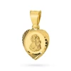 Diamentowany pozłacany medalik w kształcie serca Matka Boska Częstochowska D556-925-Z marko
