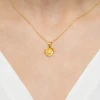 Diamentowany pozłacany medalik w kształcie serca Matka Boska Częstochowska D556-925-Z marko