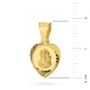 Diamentowany pozłacany medalik w kształcie serca Matka Boska Częstochowska D556-925-Z marko