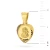 Diamentowany pozłacany medalik w kształcie serca Matka Boska Częstochowska D556-925-Z marko