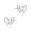 Kolczyki motylki z brylantami 0,08ct białe złoto 585 K0059.B3.DIW.01 marko