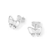 Kolczyki motylki z brylantami 0,08ct białe złoto 585 K0059.B3.DIW.01 marko