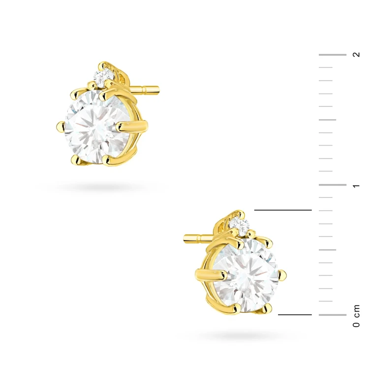 Klasyczne kolczyki sztyft z diamentami laboratoryjnymi 2 x 0,50ct białe złoto Lab Diamonds K0076.Z3.LDW.01 marko