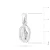Srebrny Cudowny medalik srebro próby 925 D187-925 marko