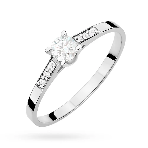 Pierścionek zaręczynowy białe złoto i diamenty laboratoryjne Lab Diamonds W0399.B3.LDW.01 marko