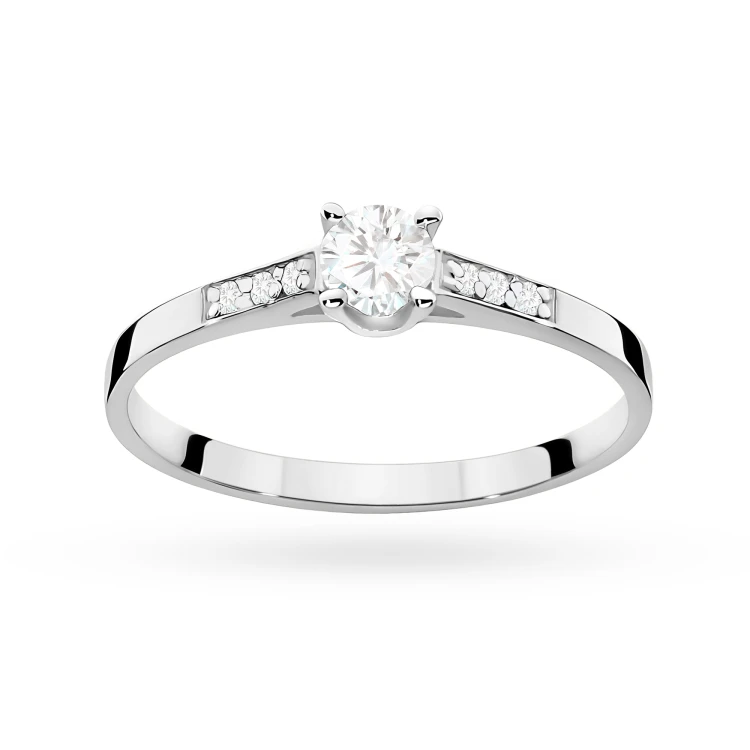 Pierścionek zaręczynowy białe złoto i diamenty laboratoryjne Lab Diamonds W0399.B3.LDW.01 marko