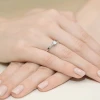 Pierścionek zaręczynowy białe złoto i diamenty laboratoryjne Lab Diamonds W0399.B3.LDW.01 marko