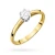 Złoty pierścionek zaręczynowy diament laboratoryjny Lab Diamonds W0133.Z3.LDW.01 marko