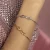 Pozłacana sztywna bransoletka bangle nieskończoność Virino B136-925-Z.jpg