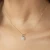 Złota kwadratowa zawieszka z diamentami laboratoryjnymi Lab Diamonds Z0506.Z3.LDW.01 marko