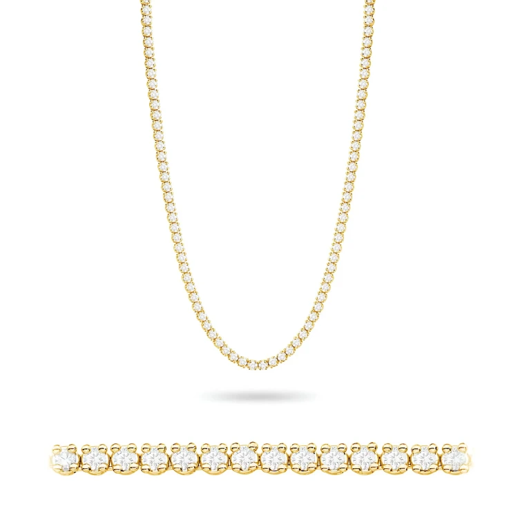 Naszyjnik kolia ze złota z diamentami laboratoryjnymi Lab Diamonds N0074.Z3.LDW.01 marko