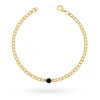 Złota bransoletka diamentowana kulka szeroki splot Kleur B1444-585-CZ marko
