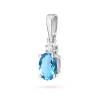 Zawieszka z białego złota topaz Swiss i brylant 585 Z0001.B3.TOB.01 marko