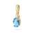 Złoty wisiorek zawieszka z topazem Swiss 0,50ct i brylantami Z0001.Z3.TOB.01 marko