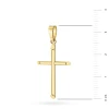 Złoty gładki minimalistyczny krzyżyk D553-333 marko