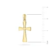 Złoty gładki minimalistyczny krzyżyk D555-333 marko