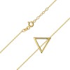 Pozłacany minimalistyczny naszyjnik geometryczny trójkąt Supreni N302-925-Z MARKO