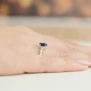 Pierścionek białe złoto z szafirem 0,90ct i brylantami Dynastia W0308.B3.SAB.01 marko