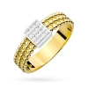 Masywny złoty pierścionek z brylantami 0,08ct Dynastia W0353.Z3.DIW.01 marko