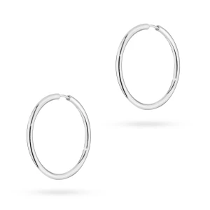 Srebrne kolczyki kółka kreolki 18mm Jeso 