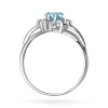 Pierścionek zaręczynowy białe złoto topaz Swiss 0,90ct Dynastia W0037.B3.TOB.01 marko