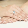 Pierścionek zaręczynowy białe złoto topaz Swiss 0,90ct Dynastia W0037.B3.TOB.01 marko