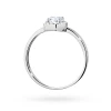Pierścionek zaręczynowy z białego złota z owalnym diamentem laboratoryjnym 0,40ct Lab Diamonds i brylantami W0330.B3.LDW.01 marko