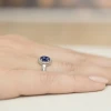 Pierścionek białe złoto z szafirem 0,70ct i brylantami Dynastia W0330.B3.SAB.01 marko