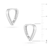 Srebrne kolczyki geometryczne trójkątne Jeso K2170-925-S marko