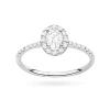 Pierścionek z białego złota z diamentami laboratoryjnymi w owalnej oprawie Lab Diamonds W0584.B3.LDW.01 marko