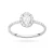 Pierścionek z białego złota z diamentami laboratoryjnymi w owalnej oprawie Lab Diamonds W0584.B3.LDW.01 marko